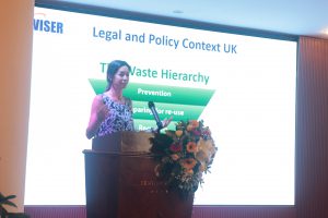 Wiser Environment's Joana Santos speaking at British Council Policy Dialogue in Vietnam