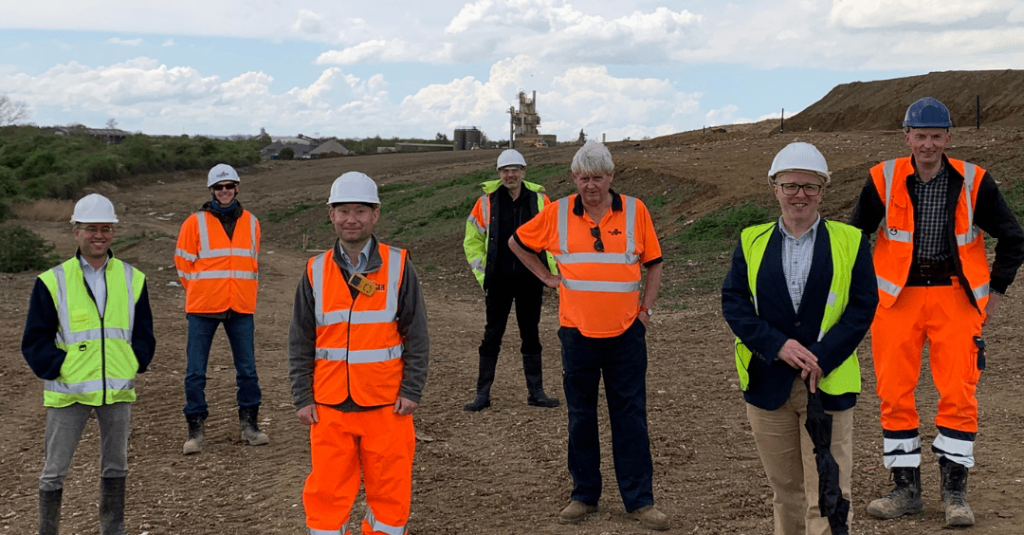 Work starts to convert former landfill site into green energy park