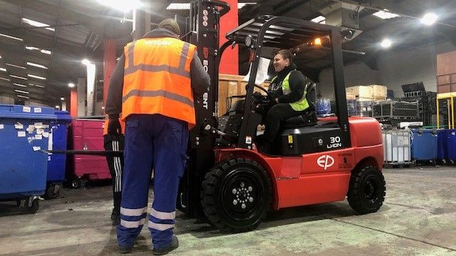 Operating forklift trucks in a safe manner